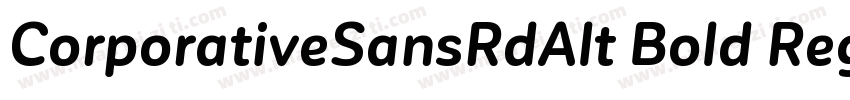 CorporativeSansRdAlt Bold Regular字体转换